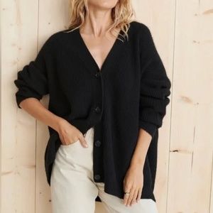 Jenni Kayne Cashmere Cocoon Cardigan Black Small